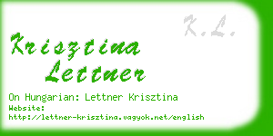 krisztina lettner business card